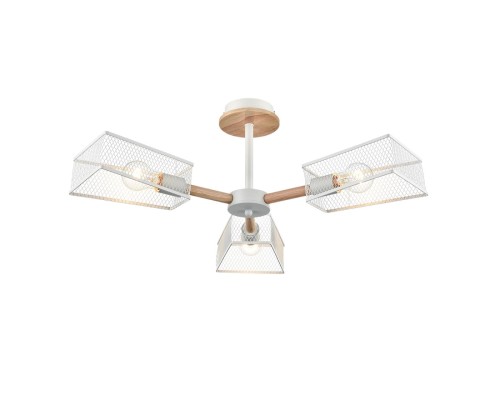 8246/3C COUNTY LN25 белый, металл/дерево Люстра потолочная Е27 3*60W 220V IRMA