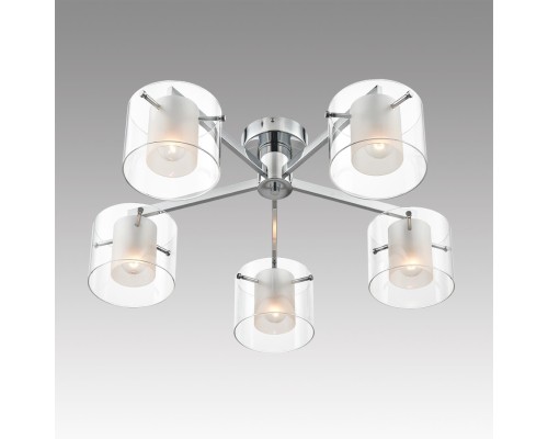 8261/5C MODERNI LN26 металл/стекло, хром/прозрачный Люстра потолочная E14 5*40W 220V VERDI