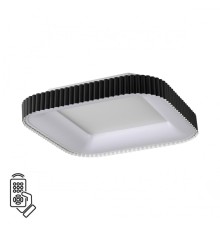 7768/56L AVRA LED SN 039 Светильник металл/белый/черный LED 56Вт+14Вт 3000-6000K 500х500 IP43 пульт ДУ+подсветка SHARMEL