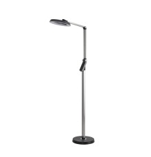 8332/15FL LEDIO темно-серый, металл/пластик Торшер LED 15W 3000/4000/6000K ССТ/диммер/LCD 220-240V GENRI