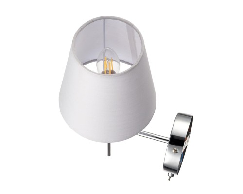 8279/1W CLASSI хром/серый, металл/керамика/текстиль Бра Е14 1*40W 220V KARMEN