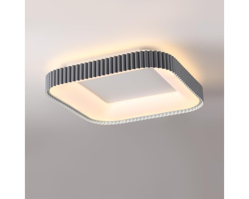 7769/56L AVRA LED SN 039 Светильник металл/белый/серый LED 56Вт+14Вт 3000-6000K 500х500 IP43 пульт ДУ+подсветка SHARMEL