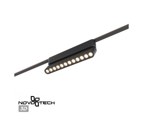 359465 SHINO NT24 100 черный Трековый смарт-светильник для низковольтного шинопровода с двумя режимами работы IP20 LED 12W 24V 3000-6000K EASY