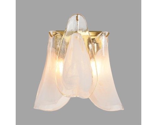 8385/1W NEOCLASSI LN золото/белый, металл/стекло Бра E14 40W 220V PLUME