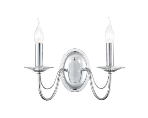 8034/2W CLASSI LN26 металл/стекло, хром/прозрачный Бра E14 2*40W 220V INCANTO