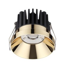 Встраиваемый светодиодный светильник Novotech 357909 Metis золото LED 10 Вт 3000K
