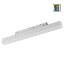 359616 SHINO NT25 000 белый Трековый светильник для низков. шинопровода с переключ. цв. темпер. IP20 LED 3000К\4000К\6000К 10W 48V FLUM