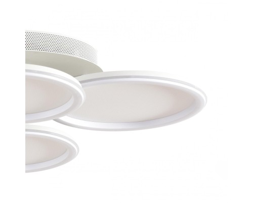 8380/95CL LEDIO LN белый, металл/акрил Умная люстра потолочная с ПДУ и голосовым управлением LED 95W 3000-6500К 220V ALIS SMART