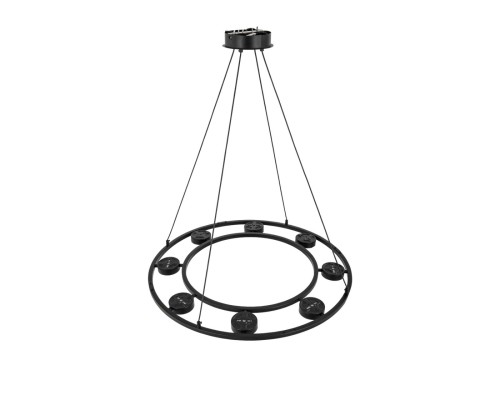 8340/8 MODERNI черный, металл Люстра подвесная LED GX53 8*7W 220V TORINA