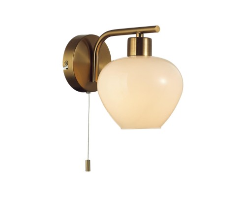 8278/1W MODERNI латунь/белый, металл/стекло Бра Е14 1*40W 220V CARMELA