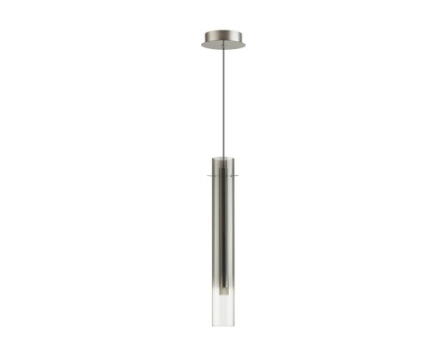 5061/5LA PENDANT ODL24 317 серебристый/дымчатый/металл/стекло Подвес LED 4W 3000K SHINY