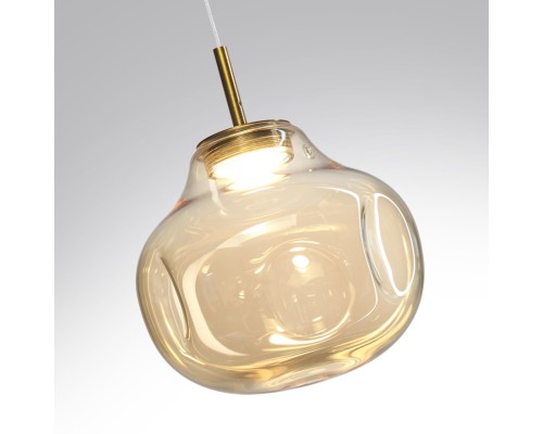 5097/4L PENDANT ODL25 421 античн.бронза/янтарный/металл/стекло Подвес LED 4W 4000K 388Лм VASO