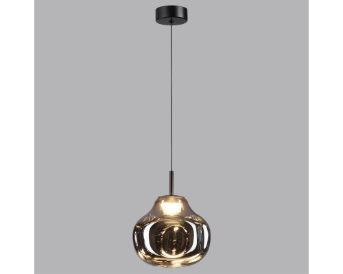 5097/4LC PENDANT ODL25 421 черный/дымчатый/металл/стекло Подвес LED 4W 4000K 388Лм VASO