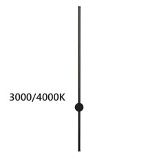 4335/18WLP HIGHTECH ODL22 299 черный Настенный светильник IP20 LED 18W 849Лм 3000K/4000K (перекл. ч/з тумблер на драйвере) FILLINI