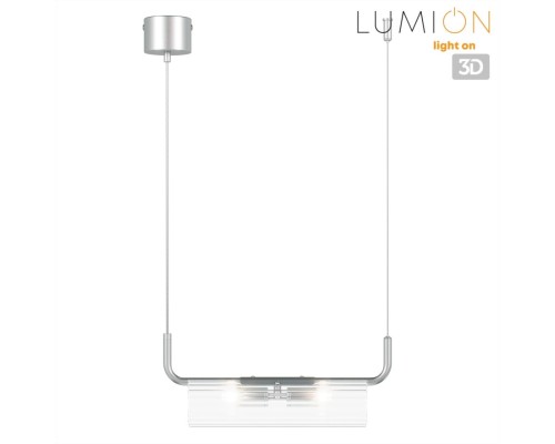 8258/2 SUSPENTIONI LN26 серебро/прозрачный, металл/стекло Подвес G9 2*20W 220V TORONTO