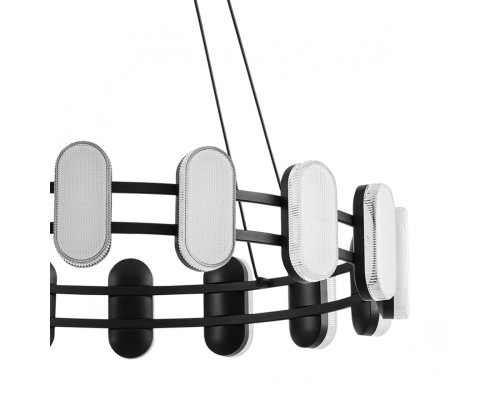 8342/35L LEDIO LN черный/белый металл/акрил Люстра подвесная LED 35W 4000K 220V OVELA