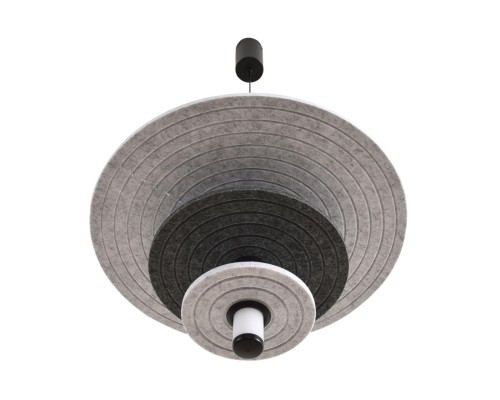 8295/11AL LEDIO черный/светло-серый/темно-серый, металл/фетр/акрил Подвес LED 11W 3000K 220V FELTA