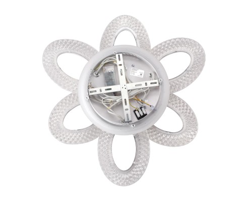 8018/60CL LEDIO LN25 белый/прозрачный металл/акрилл Потолочный светильник c подсв. осн. LED 60W 220V 3000-6000K CLARE