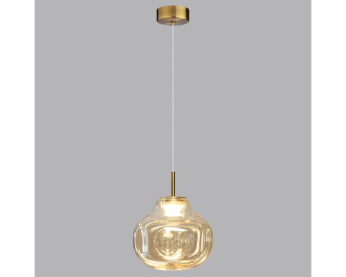 5097/4L PENDANT ODL25 421 античн.бронза/янтарный/металл/стекло Подвес LED 4W 4000K 388Лм VASO