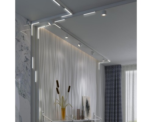 359501 SHINO NT24 137 белый Трековый низковольт. св-к диммир. со сменой цв.температуры, пульт ДУ/Tuya Smart Life IP20 LED 24W 48V 3000-6500K FLUM