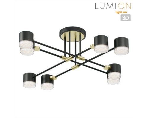 8307/8C COMFI золотой/черный, металл Светильник потолочный GX53 LED 8*7W 220V LENIANA