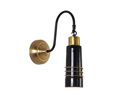 8361/1W MODERNI золото/черный металл/керамика Бра E27 60W 220V LILO