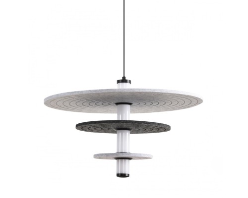 8295/11AL LEDIO черный/светло-серый/темно-серый, металл/фетр/акрил Подвес LED 11W 3000K 220V FELTA