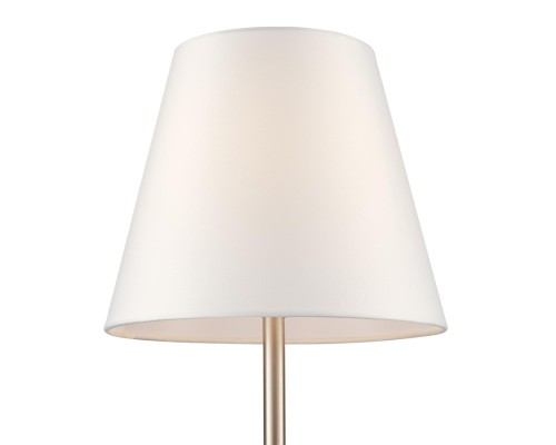 8283/1T CLASSI никель/белый, металл/керамика/текстиль Настольная лампа Е14 1*40W 220V KENTUKI