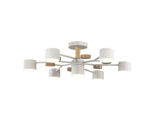 8195/7C COMFI LN25 белый, металл/дерево/пластик Потолочный светильник LED GX53 7*9W 220V RONDO