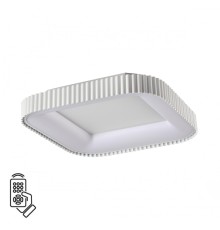 7767/56L AVRA LED SN 039 Светильник металл/белый LED 56Вт+14Вт 3000-6000K 500х500 IP43 пульт ДУ+подсветка SHARMEL