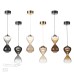5092/4L PENDANT ODL25 415 черный/прозрачн/дымчатый градиент/металл/стекло Подвес LED 4W 4000K 388Лм GLESSI