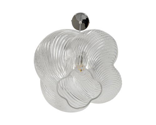 8288/1A MODERNI хром/прозрачный, металл/стекло Подвес E27 1*60W 220V TIDE