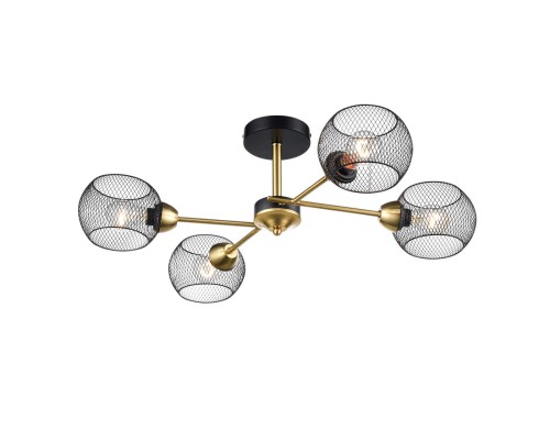 8247/4C COUNTY LN25 черный/бронза, металл Люстра потолочная Е27 4*60W 220V TUNARA