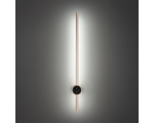 8311/14WL LEDIO золотой, металл/силикон Настенный светильник с диммером LED 14W 3000/4000/7000K 220V BRAM