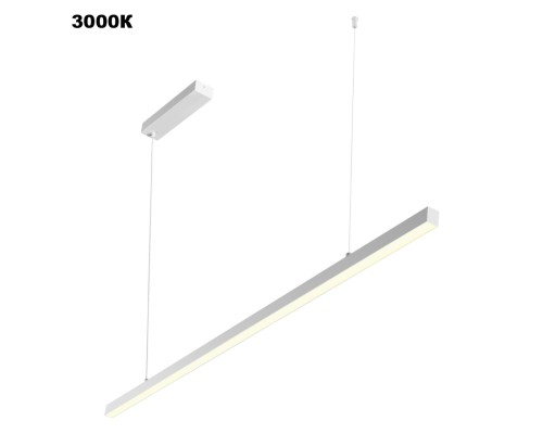 359441 OVER NT24 294 белый Светильник подвесной диммир. со сменой цв.темпер. (пульт ДУ/прилож. Smart Life) IP20 LED 48W 85-265V 3000-6000К SOTTO