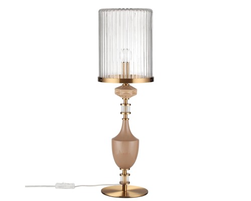 5414/1TA MODERN ODL_EX26 античная бронза/терракот/бежевый/металл/керамика Настольная лампа E14 1*40W TERRA