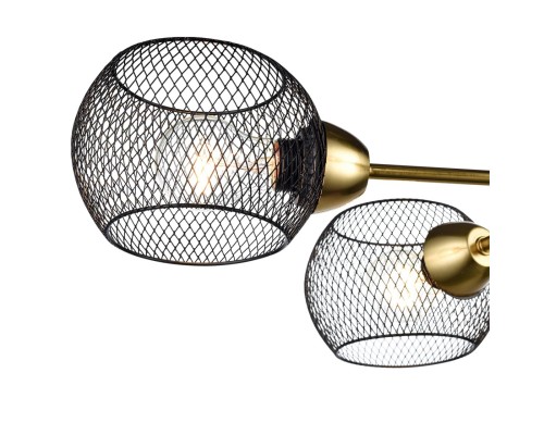 8247/4C COUNTY LN25 черный/бронза, металл Люстра потолочная Е27 4*60W 220V TUNARA