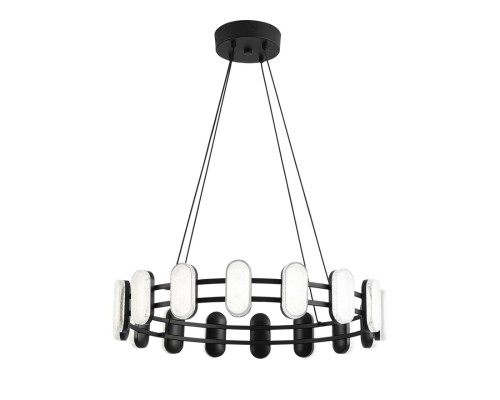 8342/35L LEDIO LN черный/белый металл/акрил Люстра подвесная LED 35W 4000K 220V OVELA