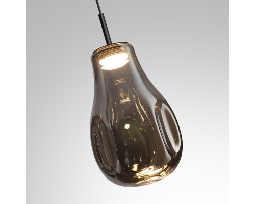 5098/4LC PENDANT ODL25 423 черный/дымчатый/металл/стекло Подвес LED 4W 4000K 388Лм NAVE