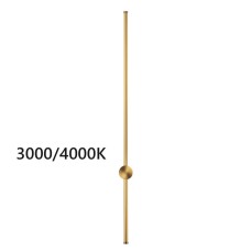 4335/18WGP HIGHTECH ODL23 299 золото Настенный светильник IP20 LED 18W 849Лм 3000K/4000K (перекл. ч/з тумблер на драйвере) FILLINI