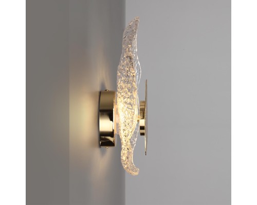 5460/12WLA L-VISION ODL_EX26 золотой/прозрачный/металл/стекло Настенный светильник LED x 12W 3000K CORALLA