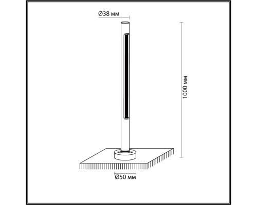 7036/16GL NATURE ODL25 черный/металл/акрил Уличный светильник IP65 LED 16W 3000K AC90-265V PIFA