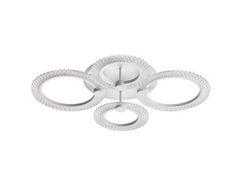 8017/60CL LEDIO LN25 белый/прозрачный металл/акрилл Потолочный светильник c подсв. осн. LED 60W 220V 3000-6000K MOLLY