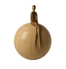 7011/5WLU L-VISION УЦЕНКА ODL25 231 Настенный светильник латунь/камень ГЛЯНЕЦ IP20 LED 1*5W 3000K 220V CONFUCIUS