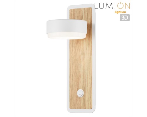 8263/1W COMFI LN26 металл, белый/дерево Бра GX53 LED 1*7W 220V LELAND