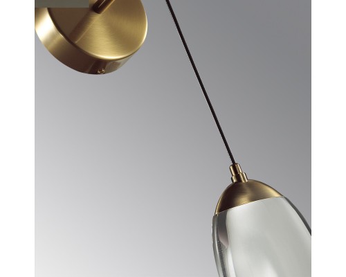 7159/3WL HIGHTECH ODL26 Настенный светильник  бронза/хрусталь/металл IP20 LED 3W 400Лм 3000K 220-240V PURA