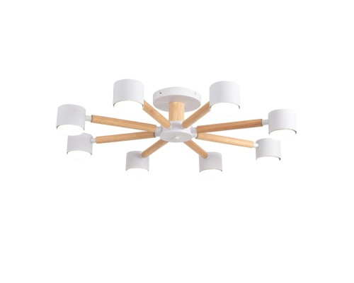 8306/8C COMFI белый, дерево/металл Светильник потолочный GX53 LED 8*7W 220V VUDI