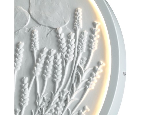 7169/10WL HIGHTECH ODL26 Настенный светильник  белый/гипс/металл IP20 LED 10W 816Лм 3000K 220-240V LAVANDA