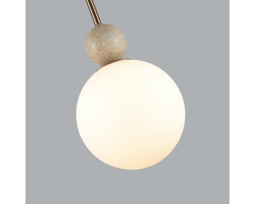 6625/1A MIDCENT ODL26 Подвесной светильник  бронзовый/белый/камень/металл IP20 E14 40W  220-240V LOLLA