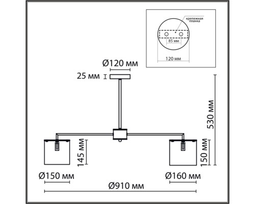 6591/8 CLASSI LN24 хром/белый, металл/текстиль Люстра подвесная E14 8*40W 220V SUNTORI